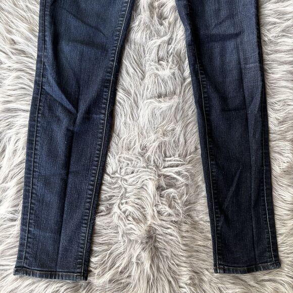 Loft Modern Skinny Jeans Size 26/ 2 Dark Wash Stretch Denim Classic 5 Pocket - Picture 3 of 12